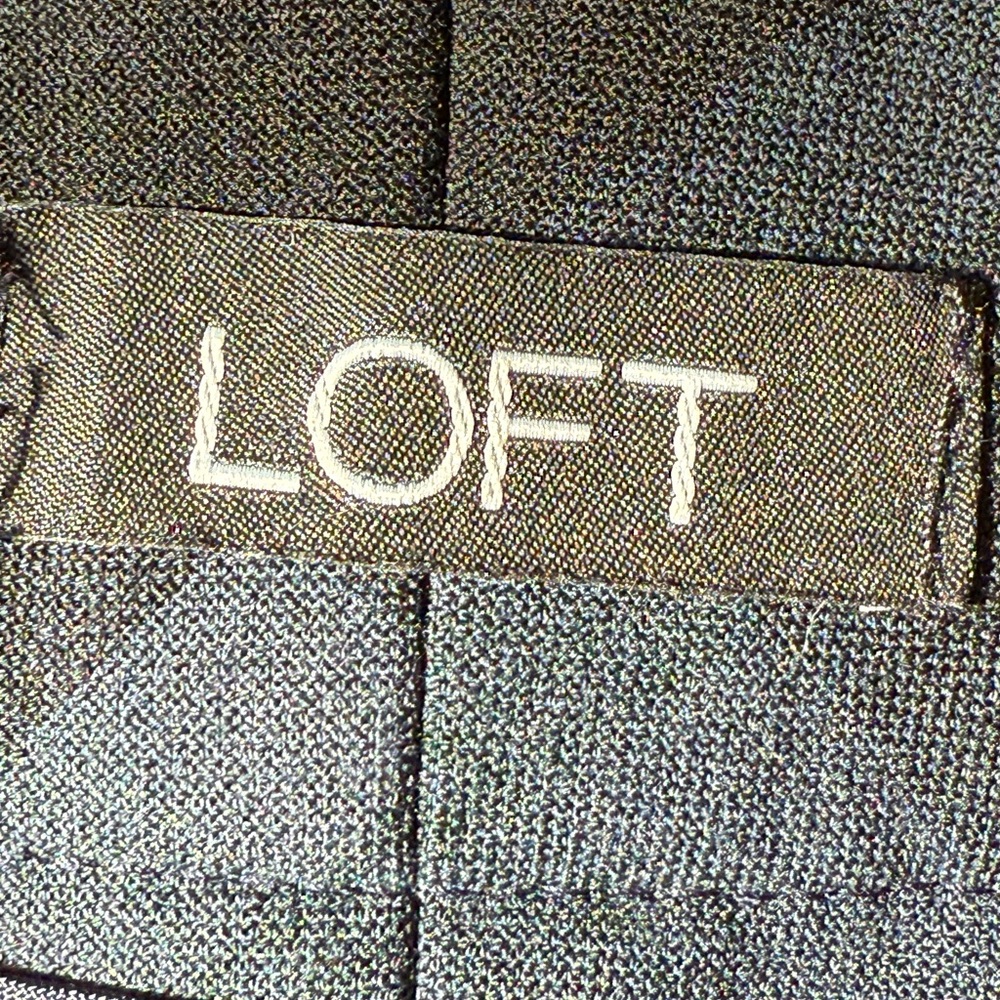LOFT Blue and Black Plaid Pants Size 6 Marissa Skinny pants - Picture 8 of 10